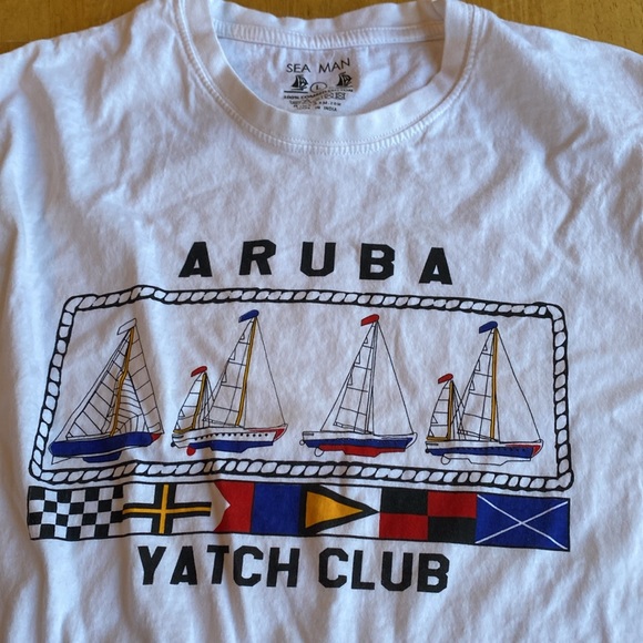 Aruba Sea man t-shirt size L in good condition - Picture 2 of 6